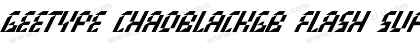 GEETYPE ChaoBlackGB Flash Super字体转换